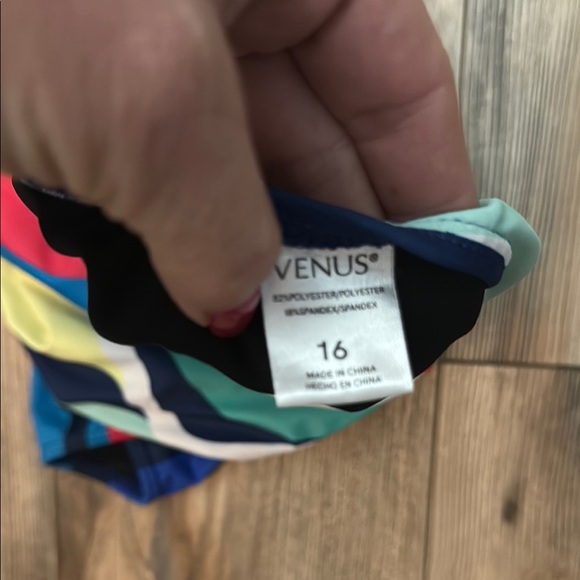 VENUS Colorful Wave Pattern Halter One Piece - Picture 2 of 3